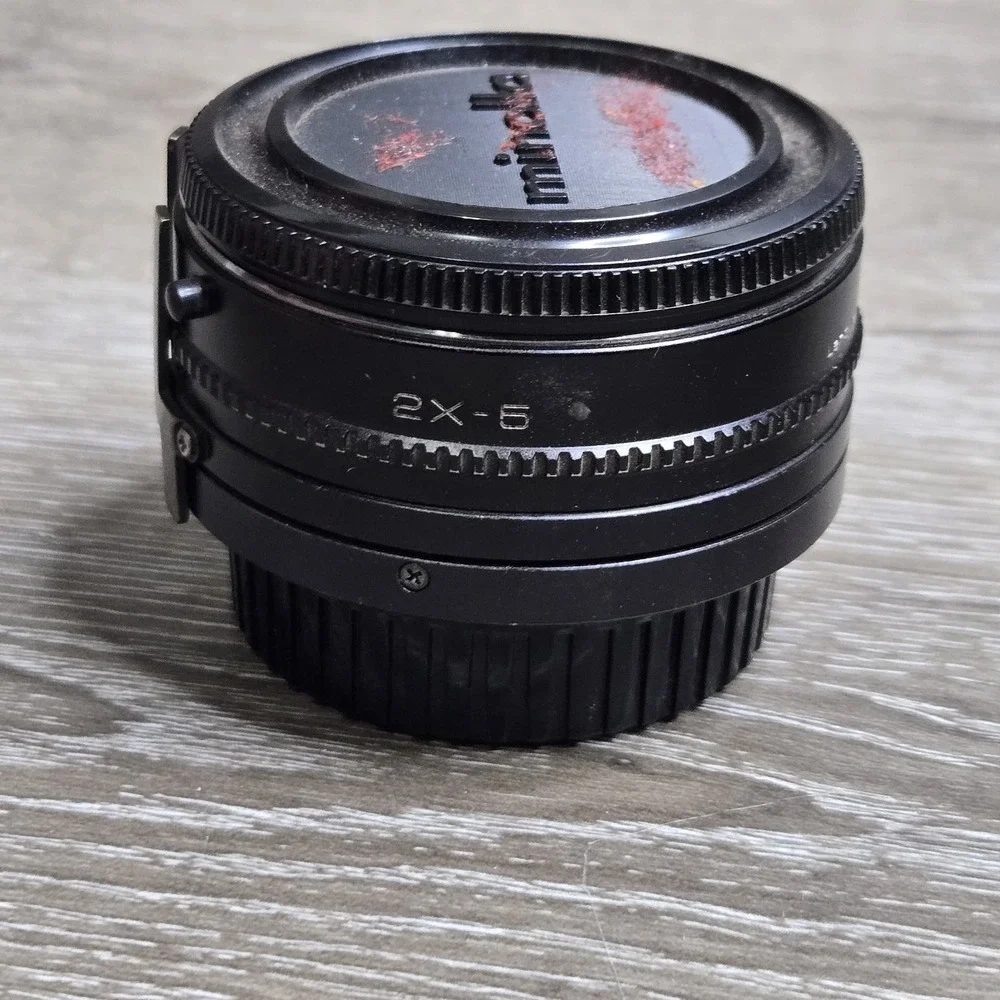 Vivitar 2x-6 Teleconverter Minolta Mount Unisex OS Black Japan Tested